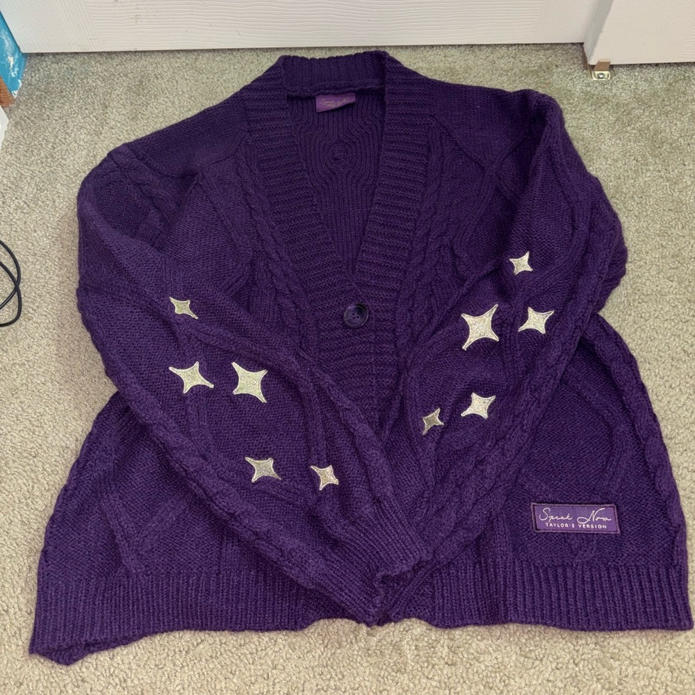 Speak Now Taylor Swift Purple Cardigan
